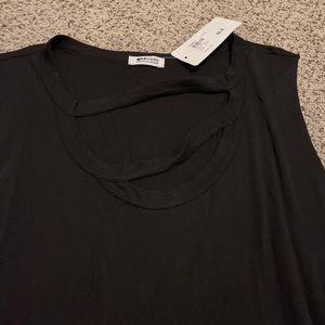 LA Made black cutout tank NWT